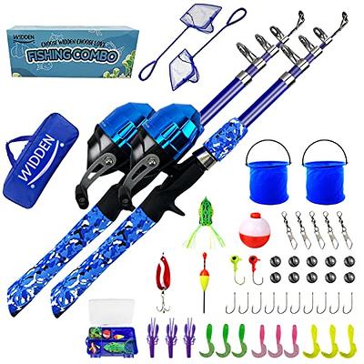 ODDSPRO Kids Fishing Pole, Portable Telescopic Fishing Rod and Reel Combo  Kit - with Kids Fishing net for Boys, Girls, Youth