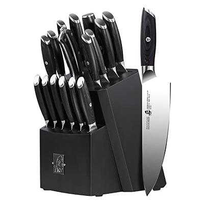 Hampton Forge™ Rochester - 15 Piece Knife Block Set, Full Tang, Triple  Rivets 