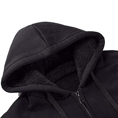 Gary Com Heavyweight Sherpa Hoodies for Men, Thick Fleece Lined