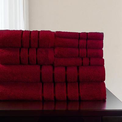 Hastings Home 8-Piece Navy Cotton Bath Towel Set (8-Piece Cotton