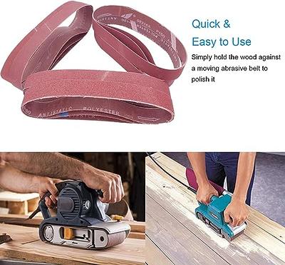 SACKORANGE 20 Pack 1-1/2 x 30 Inch 80 Grit Sanding Belts For Pipe