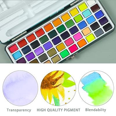 Watercolor Paint Set Portable Painter Palette Rich Pigment Watercolor Set  for Adults and Children Sketch Painting