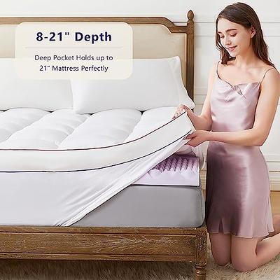 Homemate Memory Foam Mattress Topper Queen, Dual Layer 4 Inch Cooling  Topper, 2 Inch Memory Foam Plus 2 Inch 1800TC Mattress Pad Comfort Support,  Pillow Top with 8-21 Inch Deep Pocket, White - Yahoo Shopping