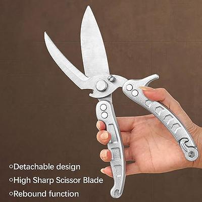 8 All Purpose Stainless Steel Scissors, Heavy Duty Ergonomic