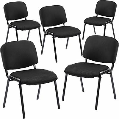  Giantex Office Reception Chairs Set - Guest Chairs, Conference  Chair with Arm, Anti-Slip Foot Pads, PU Leather Home Office Chair for  Meeting, Waiting Room, Lobby, Desk Chair No Wheels (Black, 2