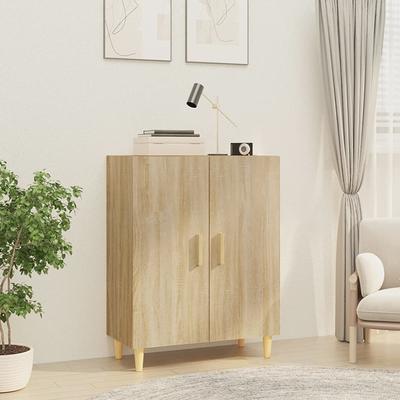 vidaXL 3 Piece Sideboards Black Engineered Wood