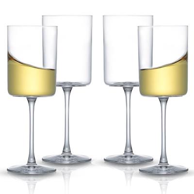 Nude Glass Vintage Wine Glasses, Set of 4, Lead-Free Crystal