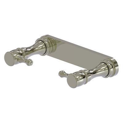 allen + roth Satin Nickel Freestanding Spring-loaded Toilet Paper Holder in  the Toilet Paper Holders department at