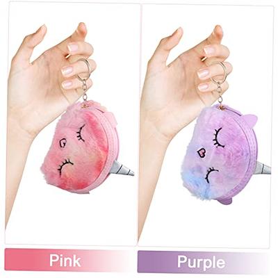 Plush Unicorn Shaped Crossbody Bag Cute Cartoon Design Coin - Temu