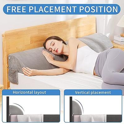 Queen Size Adjustable Headboard Pillow Wedge with Ultra-Soft Cover