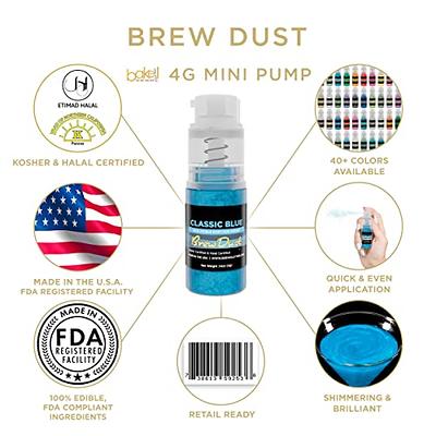 New! Miniature Luster Dust Spray Pump | 4G Classic Red Edible Glitter