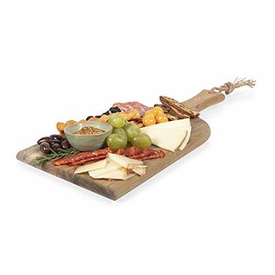 Picnic Time Acacia Brie Cheese Board & Tools Set