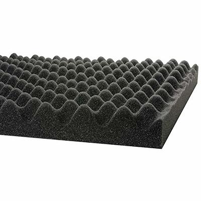 Egg Crate Foam Cushion 2 Thick 24W x 36L Acoustic Panels Sound Proof  Foam Padding, Foam Sheets, Foam Pad, Dampening Foam, Convoluted Packing Foam