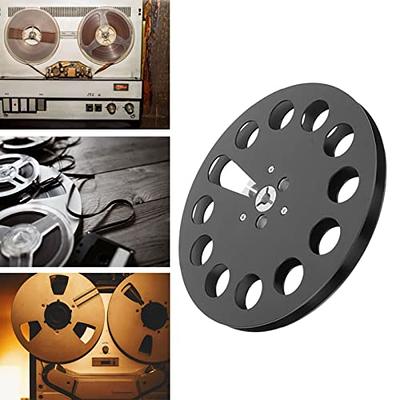 1/4 7 Inch Empty Tape Reel, 11 Holes Universal Aluminum Alloy Open Reel  Sound Tape Empty Reel, Tape Takeup Reel to Reel for Nab (Black) - Yahoo  Shopping