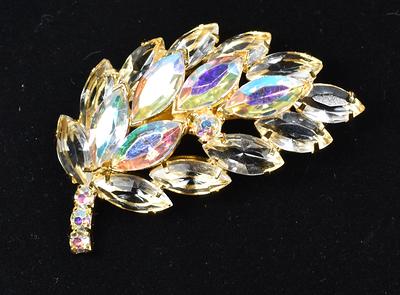 Weiss Rhinestone Brooch, Light & Dark Brown Rhinestones, Topaz Aurora  Borealis Loaded With Sparkle - Yahoo Shopping