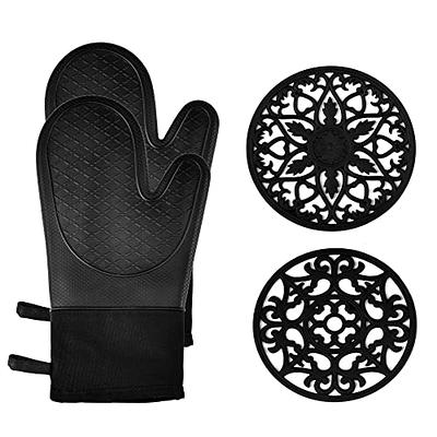 Black Oven Mitts & Potholders