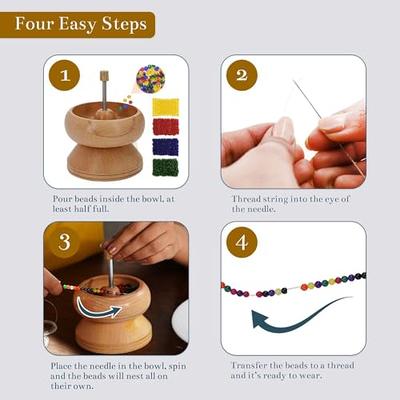 Mini Bead Spinner Kit with Beading Needle Clay Bead Spinner for Jewelry  Making Necklace Bracelet Maker DIY Crafting Project - AliExpress