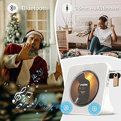 Portable CD Player Bluetooth Speaker Stereo CD Players LED Screen