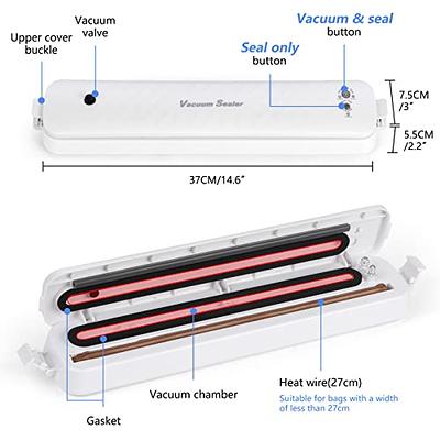  Wevac 8''x100' & 11''x100' 2 Rolls Food Vacuum Seal Roll Keeper  with Cutter, Ideal Vacuum Sealer Bags for Food Saver, BPA Free, Commercial  Grade, Great for Storage, Meal prep and Sous