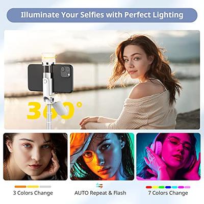 ATUMTEK 65 Selfie Stick Tripod, All in One Extendable Phone Tripod Stand  with Bluetooth Remote 360° Rotation for iPhone and Android Phone Selfies