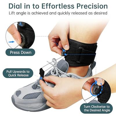 Adjustable Drop Foot Brace Foot Up Afo Brace Unisex Fits for Right /Left  Foot Orthosis Ankle Brace Support, Improve Walking Gait, Effective Relieve  Pain for Achilles Tendon