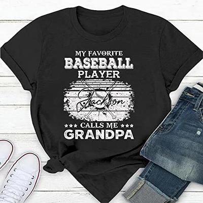 Personalized T-Shirt for Grandfather from Grandkids Baseball Gifts