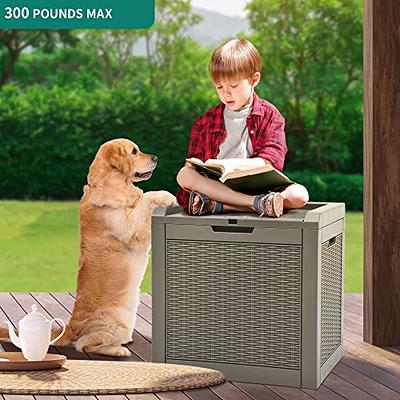 Yitahome  200 Gallon Large Deck Box Rattan Outdoor Storage