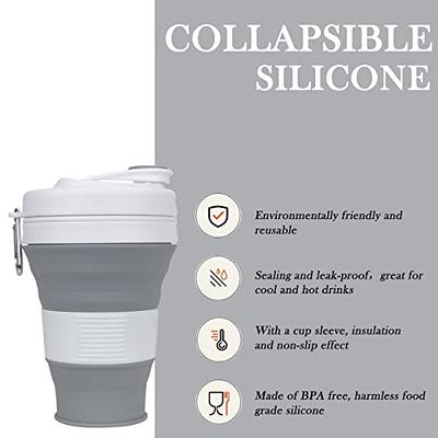 Collapsible Coffee Mug, Reusable, Food Grade Silicone