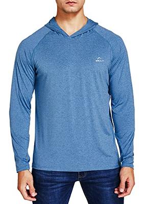 Willit Men's UPF 50+ Sun Protection Hoodie Shirt Long Sleeve Rash