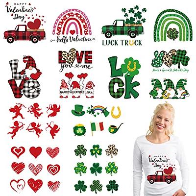 Valentine's Day Gnome T Shirt Heat Iron on Transfer Decal