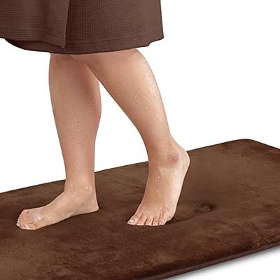 COCOER Extra Long Bath-Mat, Absorbent Bath Mats for Bathroom Non Slip,  Machine