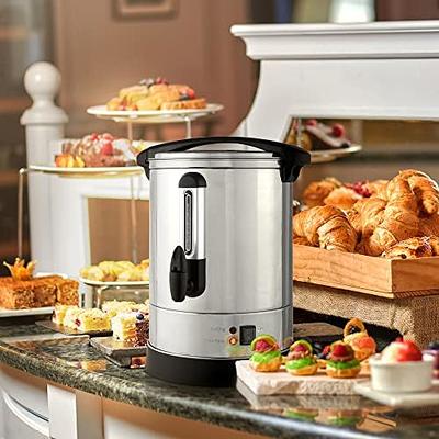 Zulay Commercial Coffee Urn - 50 Cup Fast Brew Stainless Steel Hot