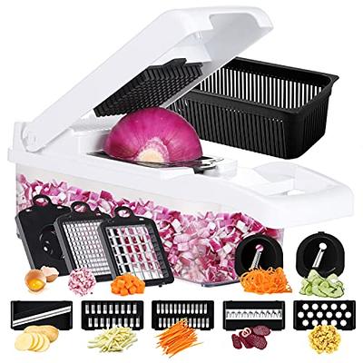 Vegetable Chopper - 14 In 1 Fruit Vegetable Tools Manual Food Mandoline  Slicer, Onion Dicer, Potato Veggie Slicer, Heavy Duty And Convenient Vegetable  Slicer 