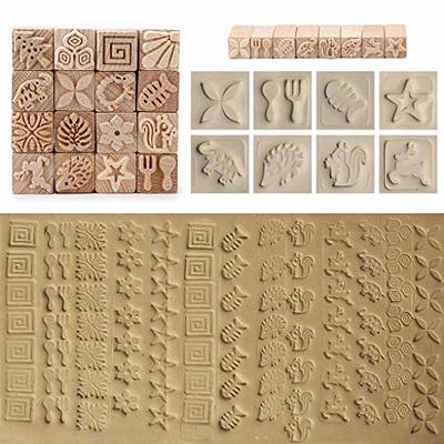 Leaf set clay embosser stamp - Polymer clay tools - 3d printed polymer clay  stamp