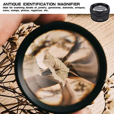 40X-25mm LED Illuminated Jewelers Loupe Magnifier With Light Diamond Eye  Magnifying Glass For Jewelry Antiques Coins Stamps