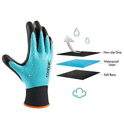 COOLJOB Waterproof Gardening Work Gloves Gifts for Women & Men, Double  Rubber Coated Non-slip Working Gloves Bulk for Garden Yard Gardener Outdoor  Construction Worker, Unisex Blue Small Size 2 Pairs - Yahoo