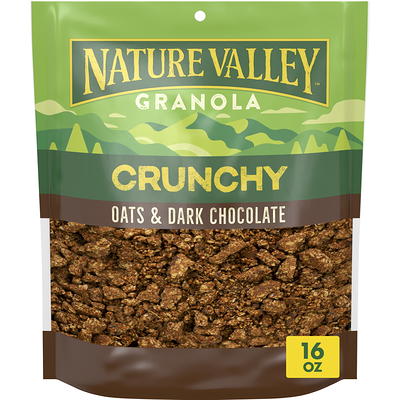 Nature Valley Protein Granola, Oats and Dark Chocolate, Resealable Bag, 11  OZ 