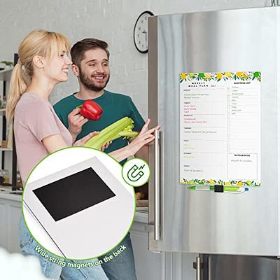 bloom daily planners Weekly Meal Planning Pad - Magnetic Hanging  Refrigerator Menu Planner with Tear-Off Sheets & Perforated Grocery  Shopping Lists 