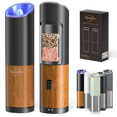 Gravity Electric Salt Pepper Grinder Set Automatic Salt and Pepper