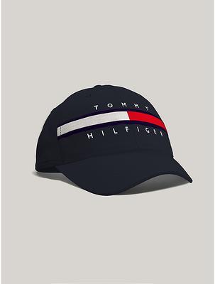 Tommy Hilfiger Men\'s Flag Stripe Logo Baseball Cap - Blue - Yahoo Shopping