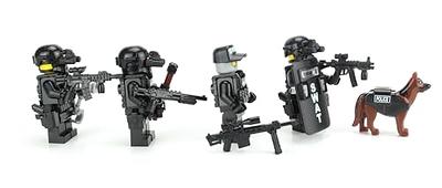 Battle Brick Police SWAT Team Sniper Collectible Custom Minifigure