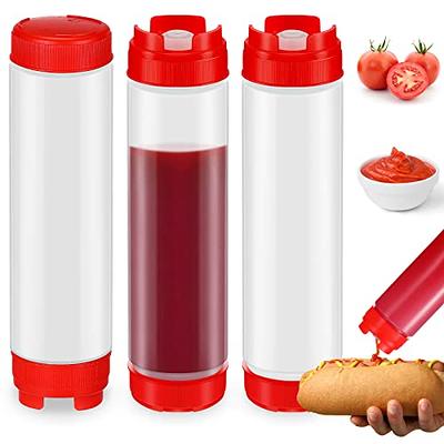 5PCS Oil Bottle Kitchen Oil Spray Bottle Condiment Squeeze Bottles