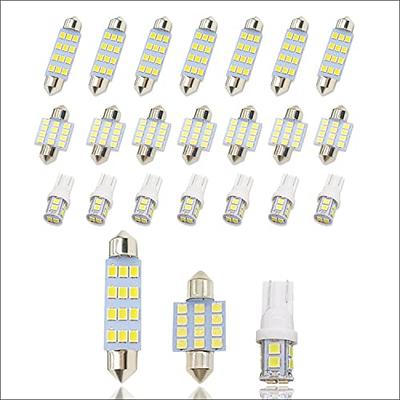  YOGEIER Car Led Bulb, Led Combination Set of 24 Sets, Used for  Car Interior/Indoor Map Dome/ Trunk / License Lights, Etc. (White) :  Automotive
