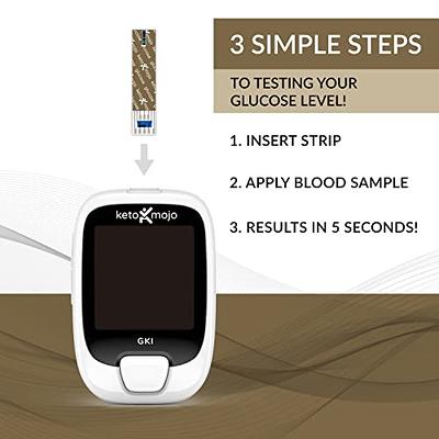 KETO-MOJO Test Strip Combo Pack for Use ONLY with The New GK+ Meter