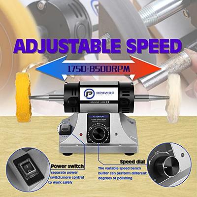 Jewelry Buffer Polisher, Adjustable Speed Bench Grinder Polishing Buffing  Machine, Includes 4 Cloth Wheels, 2 Abrasive Fiber Wheels,1 Tweezers, Price  $68. For USA. Interested DM me for Details : r/ReviewRequests