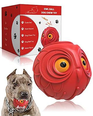 Dog Toys Interactive Wobble Ball Durable 3.46in Wag Chewing Ball Funny  Giggle Teeth Cleaning Pet Balls Soccer Wobble Wiggle Waggle Squeaky Balls  for