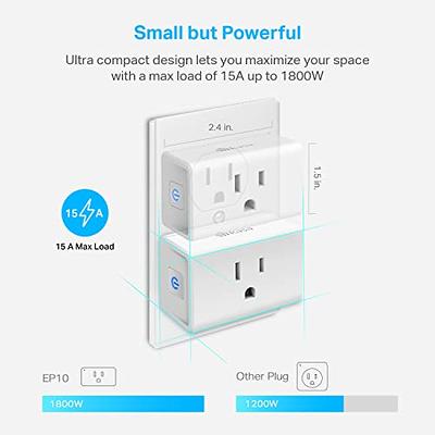 Kasa Smart Plug Mini with Energy Monitoring, Smart Home Wi-Fi Outlet Works  with Alexa, Google Home & IFTTT, Wi-Fi Simple Setup, No Hub Required