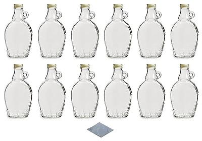 North Mountain Supply 12 Ounce Glass Maple Syrup Bottles with Loop 12