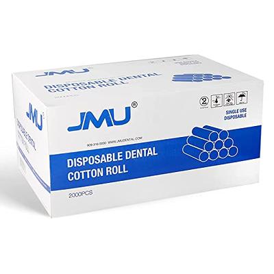 Dental Cotton Rolls - 100% High Absorbent Rolled Cotton for Mouth and Nose  - #2 Medium 1.5 Non-Sterile (50)