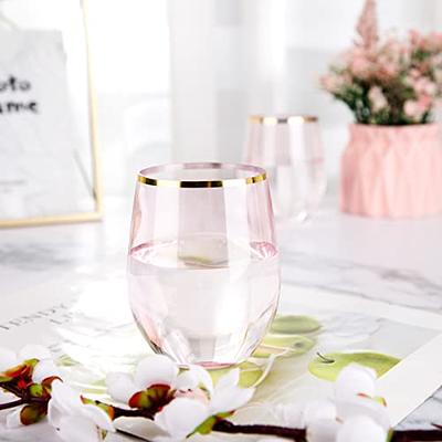 Stemless Plastic Champagne Flutes - 12 Ct.